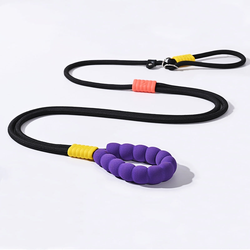 3 in 1 Hands-free dog leash for dogs, featuring with  foam handle,silicone stopper and metal clip, ideal for walking, running and training with one leash