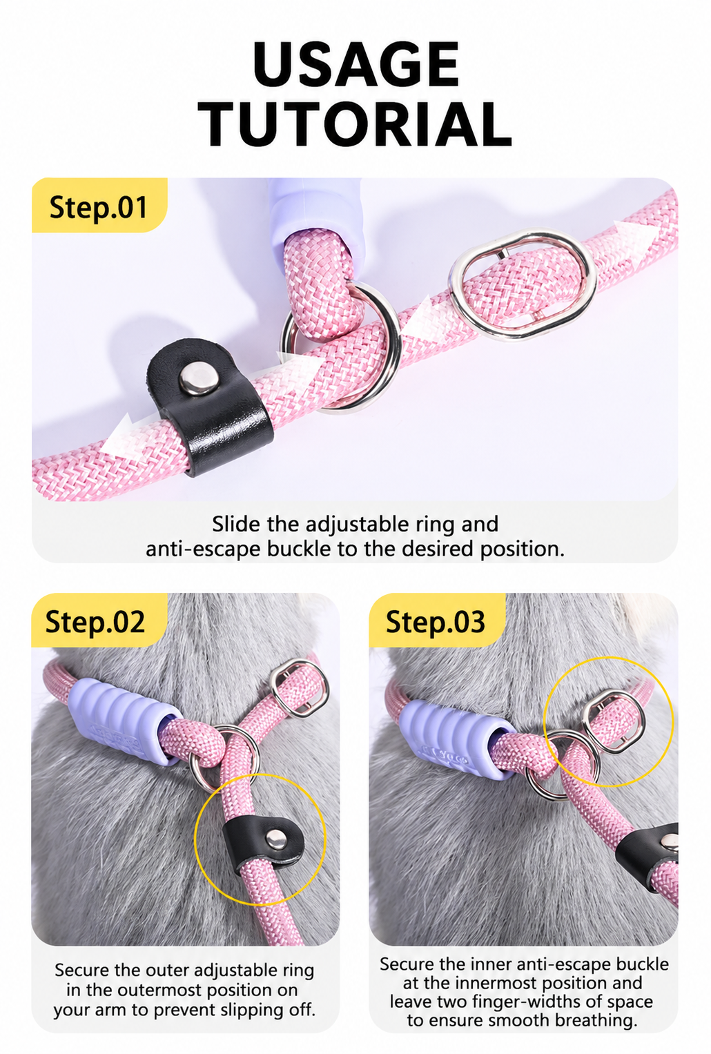 Hands-free dog leash for dogs, featuring smart tension control, shock-absorbing rope and safe walk design, ideal for jogging, daily walks, hiking and training